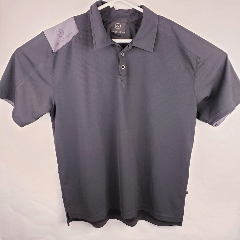Mercedes Benz Grey Polo Size DriFit Material Large